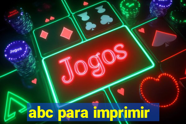 abc para imprimir